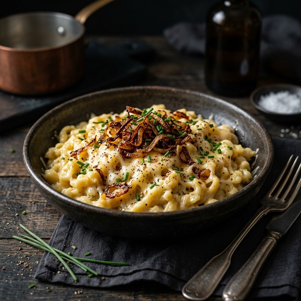 Käsespätzle Rezept cremig wie im Restaurant
