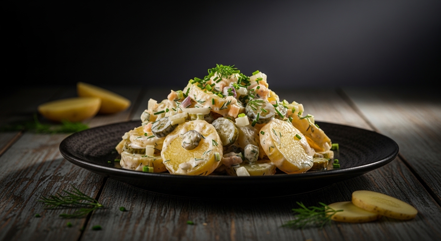 Kartoffelsalat Rezept klassisch deutsch mit Mayonnaise