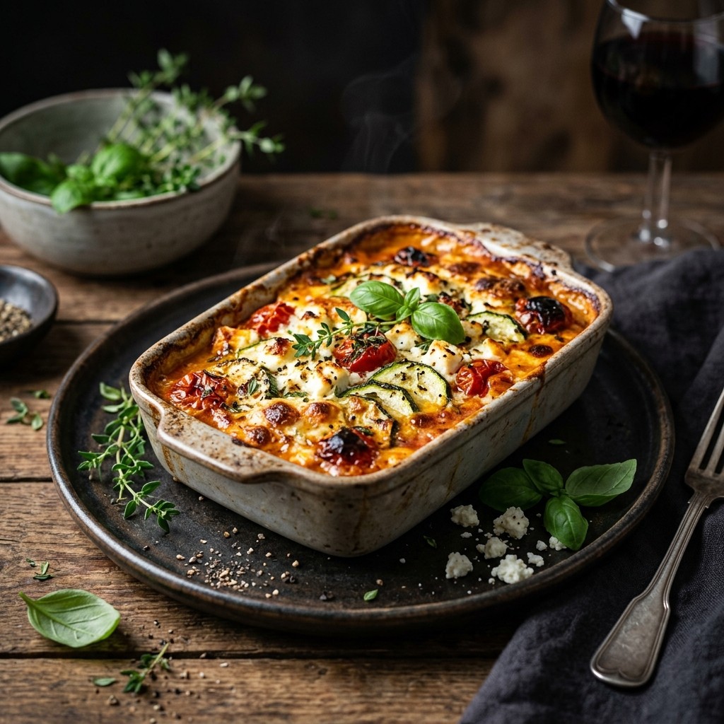 Zucchini Auflauf Rezept einfach im Ofen