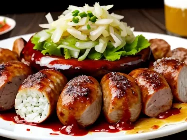 Bratwurst mit Sauerkraut Rezept