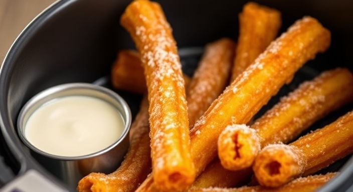 Knusprige und goldbraune Churros im Airfryer