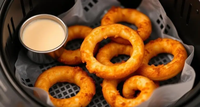 Zwiebelringe im Airfryer – Knusprig und Lecker