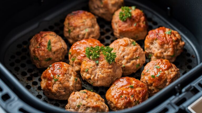 Frikadellen in der Heißluftfritteuse – Saftig & Knusprig